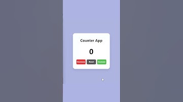 Create a Counter App Using HTML CSS JavaScript