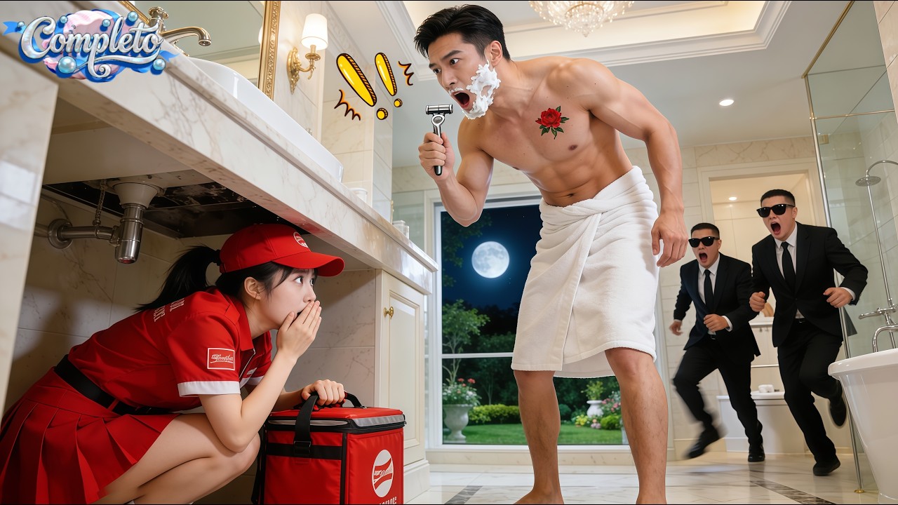 Chica Pobre se Esconde Bajo Lavabo para Mirar Lunar en Pecho de CEO,pero Él la Descubre y la Ama!