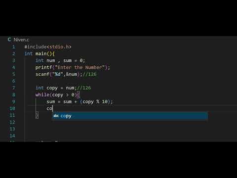 Niven Number in C | Lecture - #22