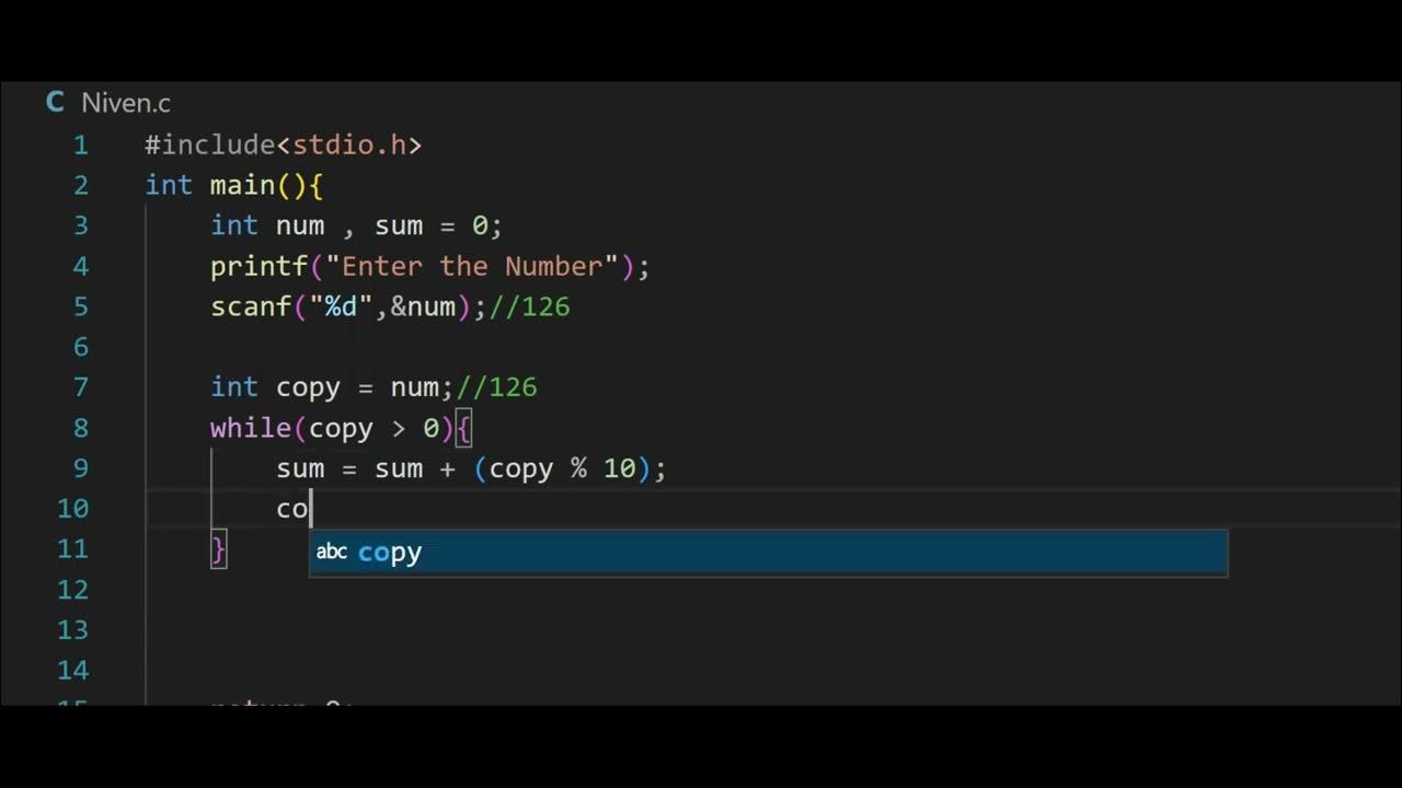Niven Number in C | Lecture - #22 - YouTube