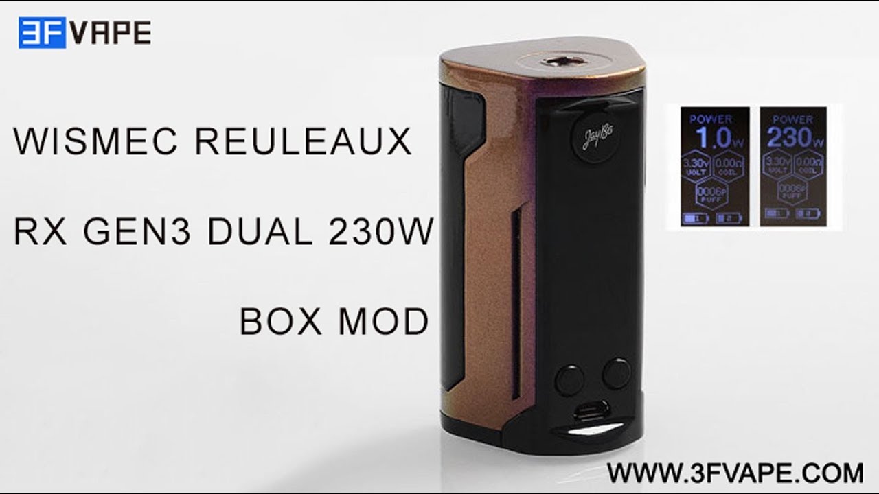 Wismec Rx Gen3 Dual Box Mod 230w
