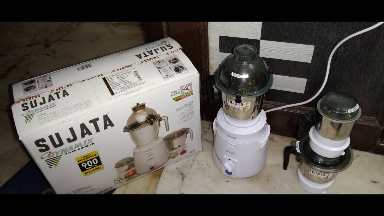 Sujata Dynamix Mixer Grinder 900WattUNBOXING and FULL REVIEW. YouTube