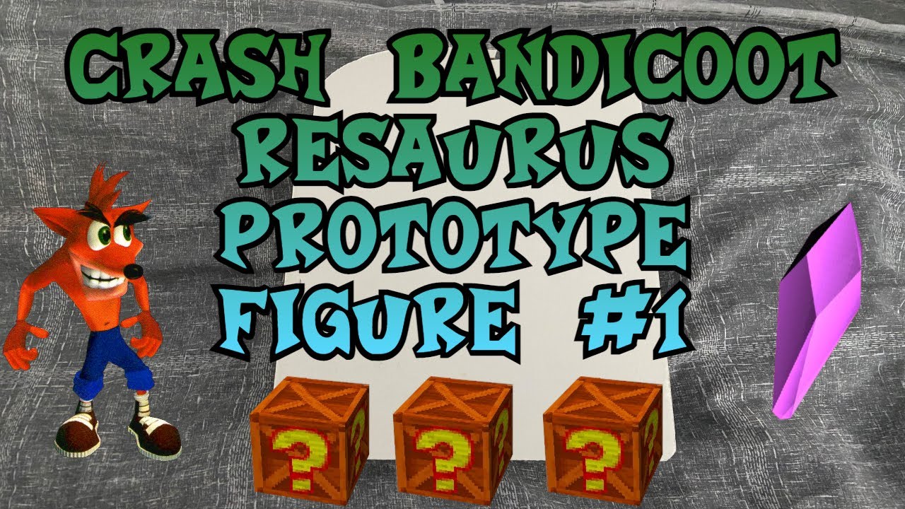 Crash Bandicoot - ReSaurus Prototype Sample Action Figure #1