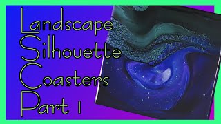 #33 - Landscape Silhouette Coasters - Part 1 - Rain & Pours