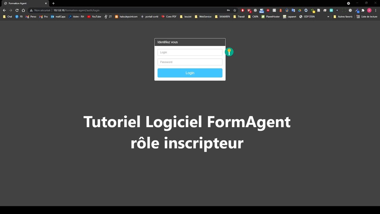 Tutoriel Logiciel FormAgent - rôle inscripteur