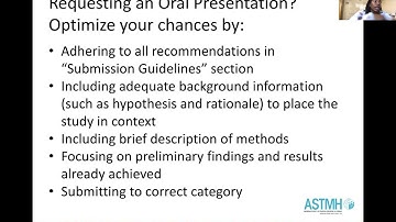 ASTMH Video: How to Write an Abstract