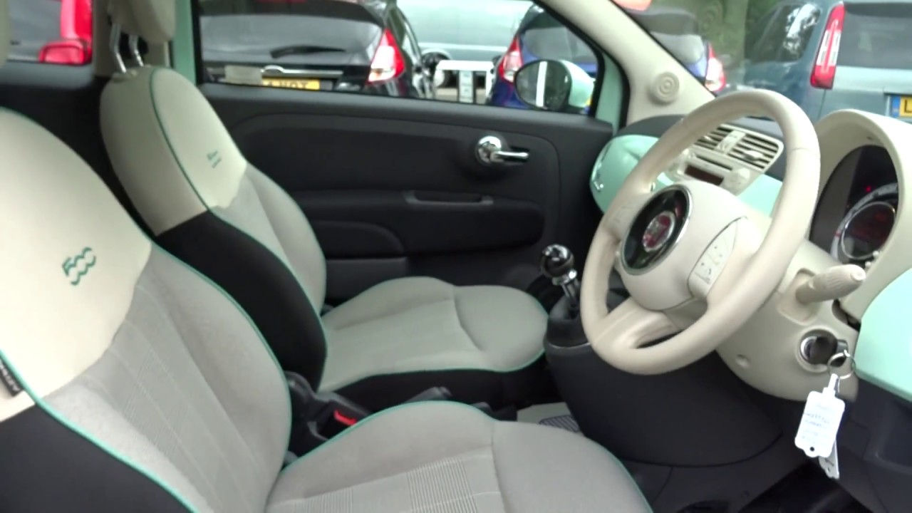 Fiat 500 1 2 Lounge Mint Green With Glass Roof Phone A C