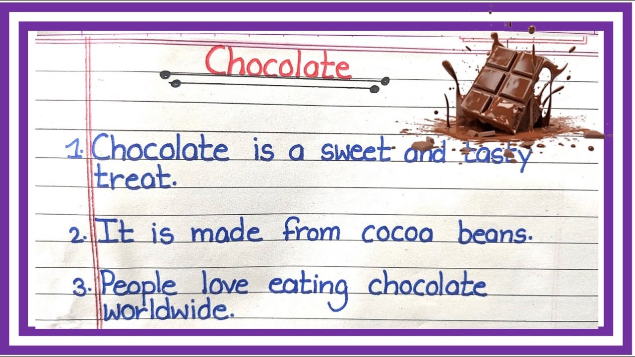 10 Lines on Chocolate in English | 10 Lines Essay On Chocolate | Few Sentence About Chocolate | ABM