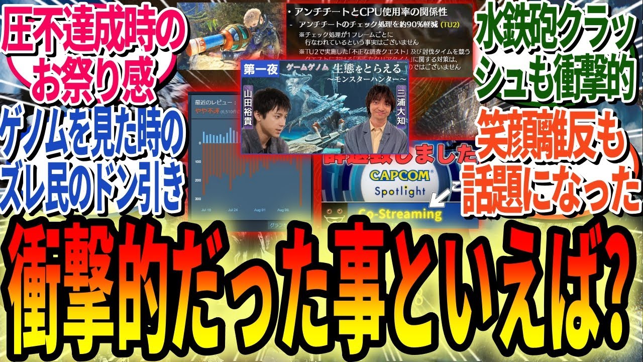 俺たちの想像を超えてきたイベントといえば何？配信者クラッシュから圧倒的不評、ゲノムまでモンハンワイルズで起きた騒動まとめ【モンハンワイルズ反応集】