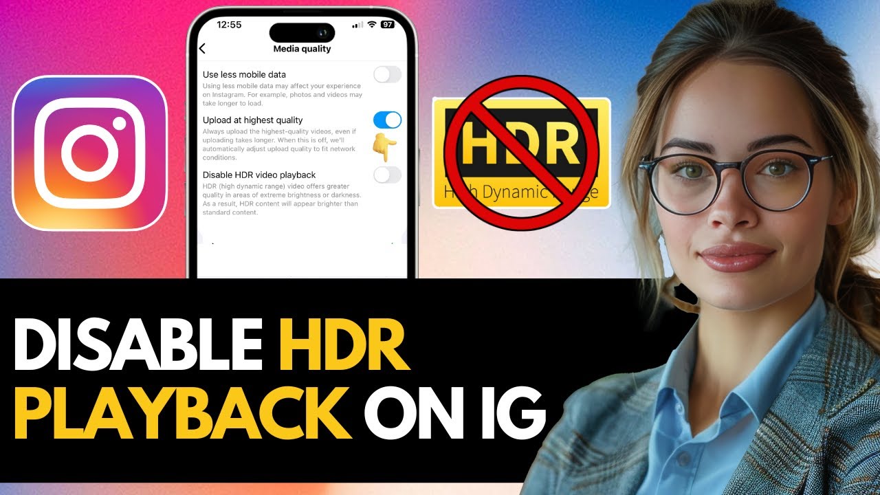 HOW TO DISABLE HDR VIDEO PLAYBACK ON INSTAGRAM WITH IPHONE NEW UPDATED 2024 GUIDE!
