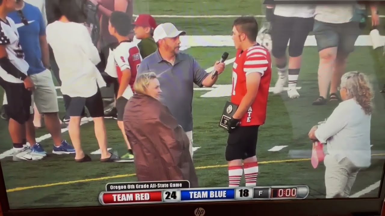 Jonah Cooper, 8th Grade Lineman MVP, Oregon All State Game 2023