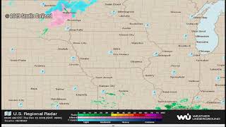 2018 December Iowa Midwest Radar Time Lapse Wunderground