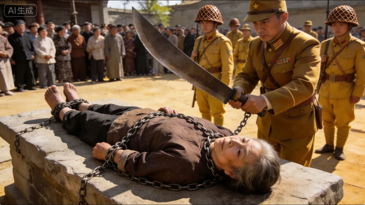 超燃功夫电影：日軍把大媽的手砍下，惹怒功夫高手，秒殺全場