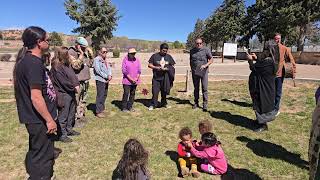 PEACE WALKERS GETTING READY TO LEAVE FOR  32ND ANNUAL PEACE WALK TO TAOS -EARTH DAY