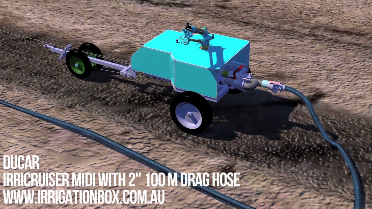 Travelling Irrigator How It works (IrriCruiser MIDI Soft Hose) Buy