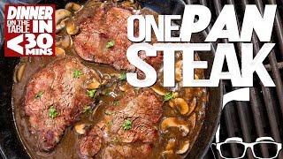 ONE PAN STEAK DINNER ON THE TABLE IN UNDER 30 MINUTES! | SAM THE COOKING GUY The Best One Pan Steak Dinner That Will Def Get You Sam The Cooking Guy
