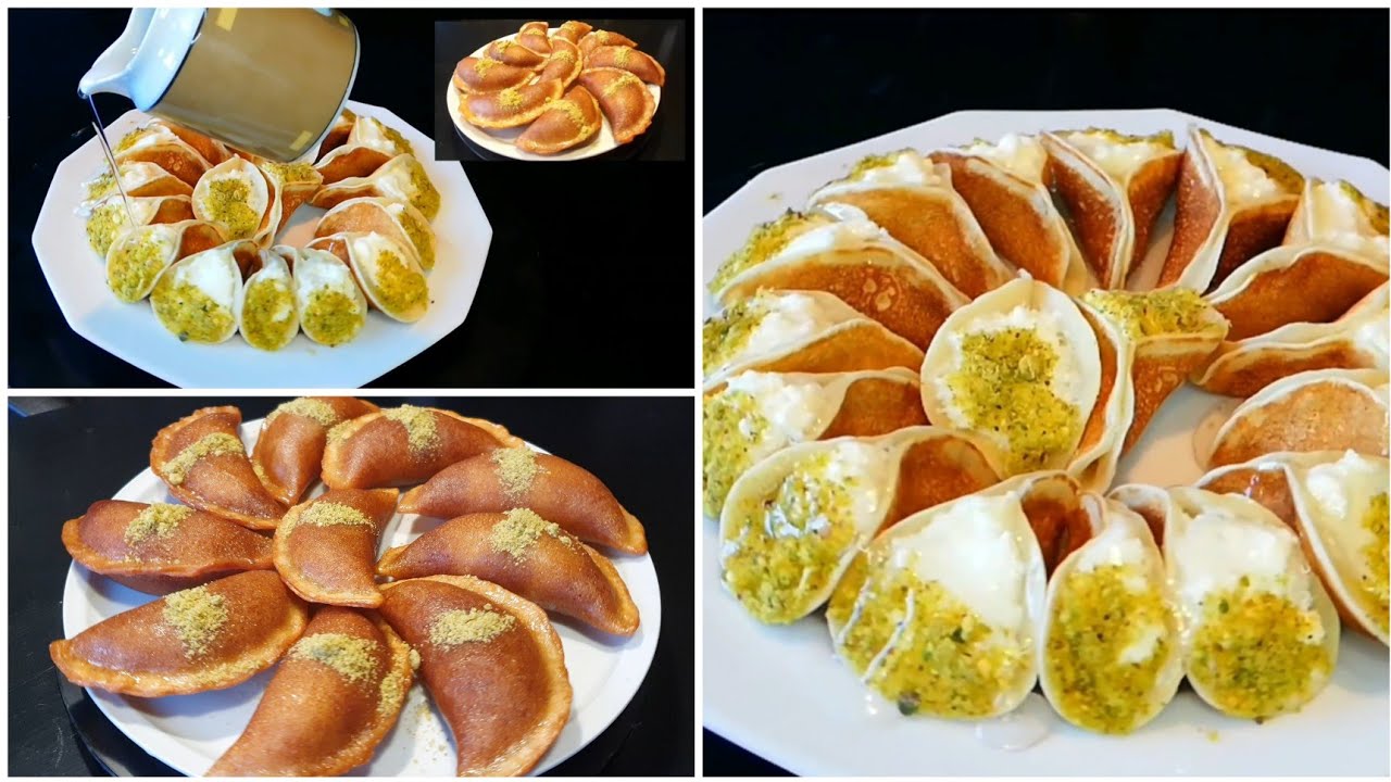 عجينة القطايف الاصليه  واسرار نجاحها قطايف بالقشطة و قطايف العصافيري