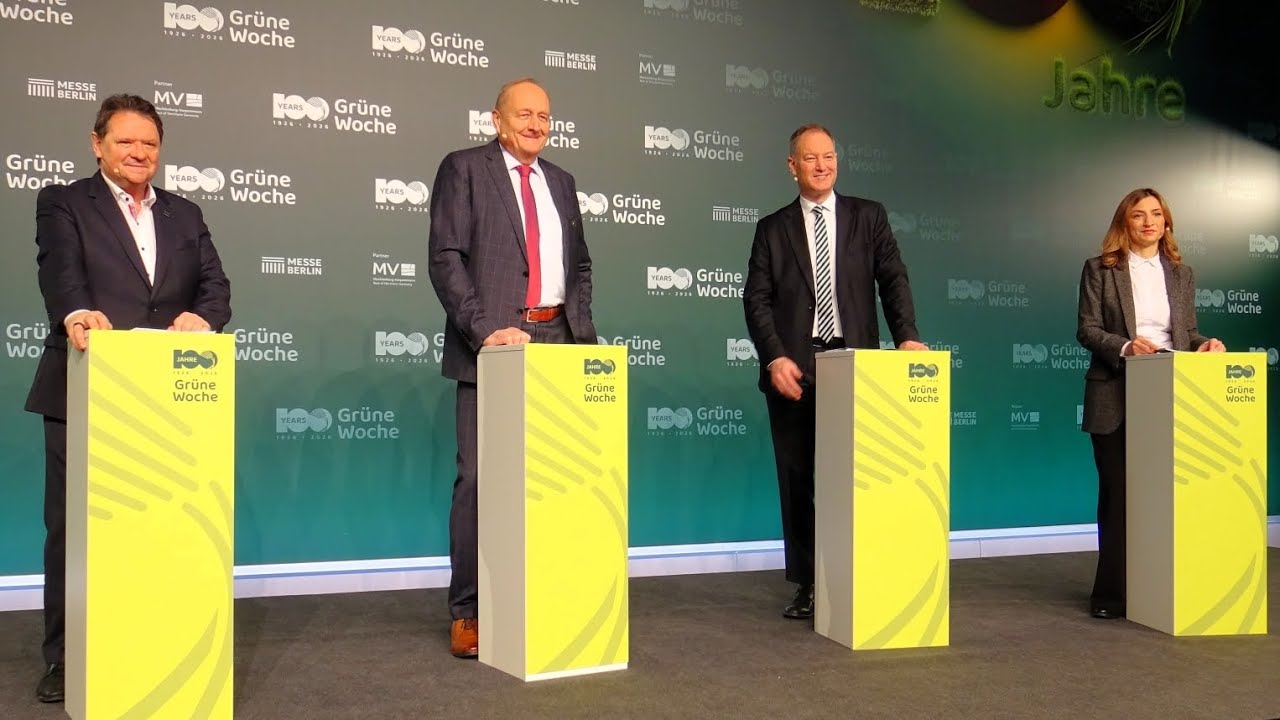 Eröffnungspressekonferenz zur Grünen Woche 2026 - 100 Years Grüne Woche