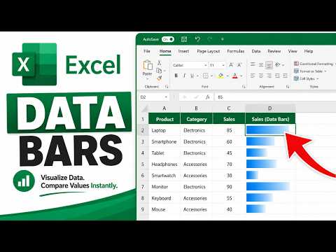 How to Add Data Bars in Excel | Conditional Formatting Tutorial