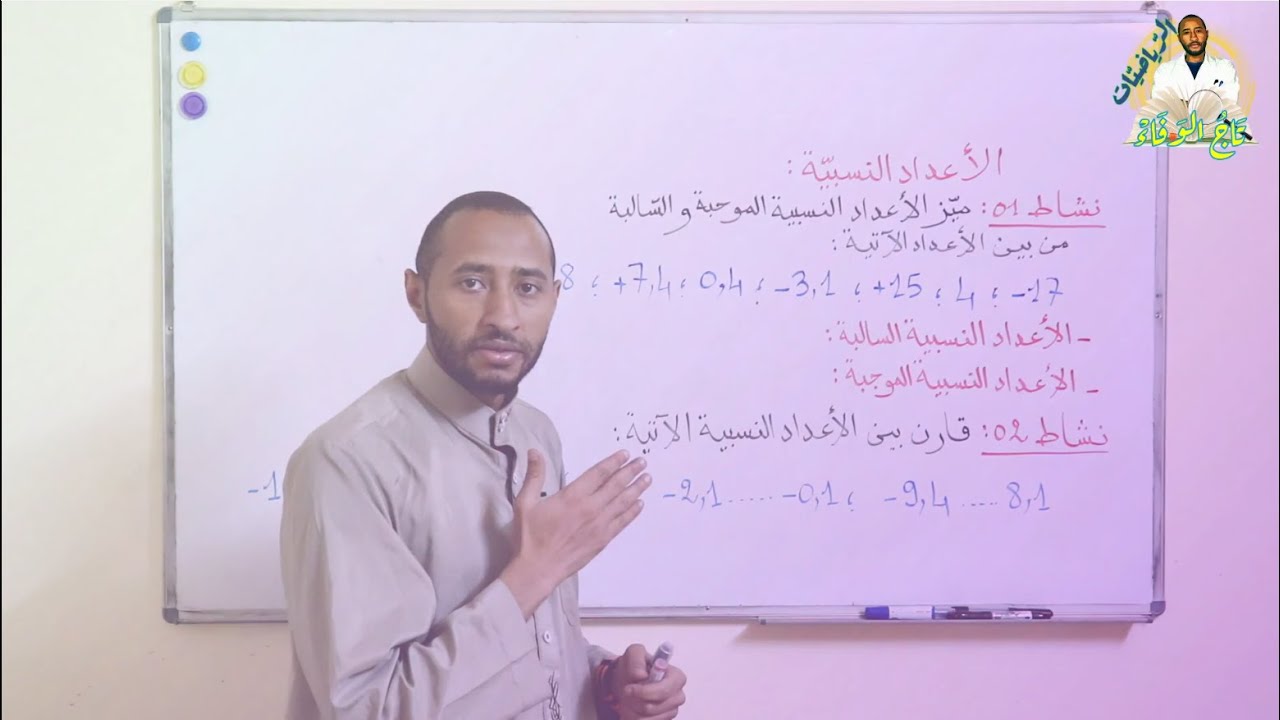 الأعداد النسبية😉 السنة 1AM 👀 الجزء الثاني/ نموذج رقم 01