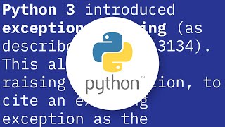 Re-raise exception with a different type and message, preserving existing information