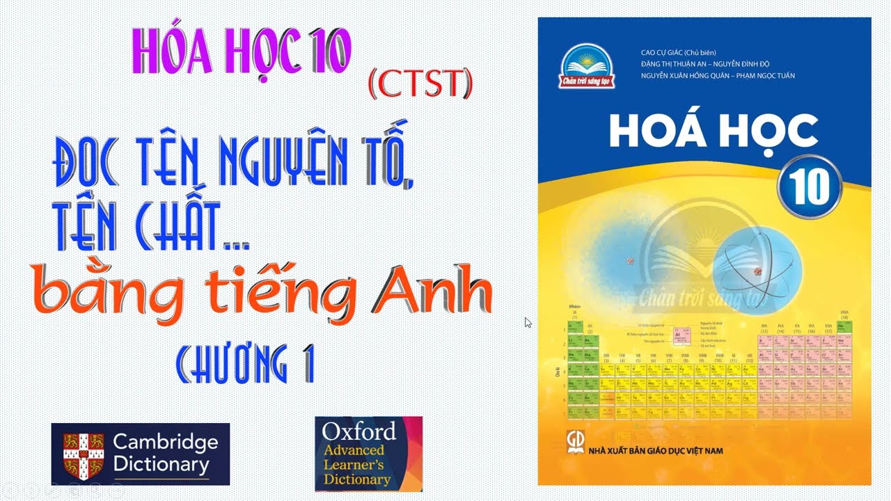 ĐỌC TÊN CHẤT BẰNG TIẾNG ANH HÓA HỌC 10 - CTST - CHƯƠNG... - youtube