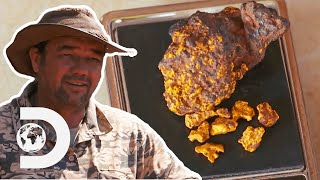 The Gold Gypsies Find Single HUGE $5K Gold Nugget In First Dig I Aussie Gold Hunters