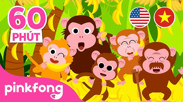 Ăn Chuối cùng gia đình Khỉ🐵Monkey Bananas +Tuyển tập | Baby Shark Cá Mập Con Pinkfong Nhạc thiếu nhi