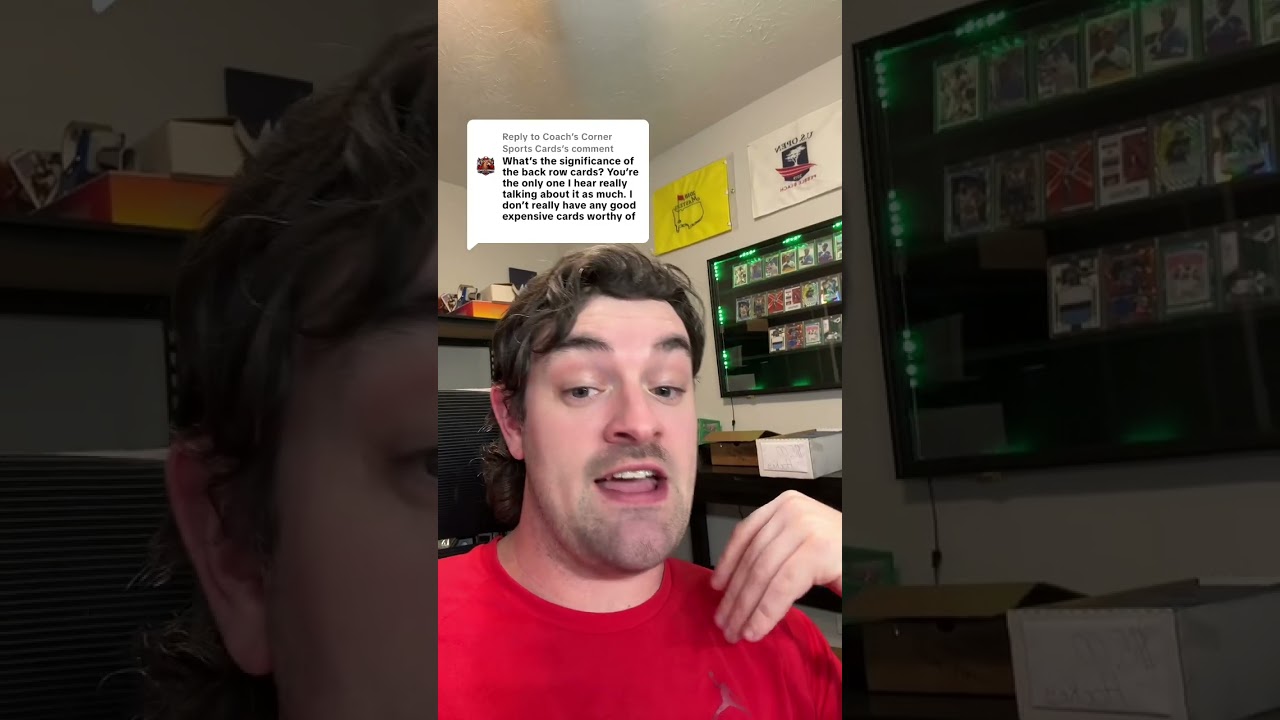 Corner Sports Cards the significance of having a back row in my whatnot shows #SportsCards