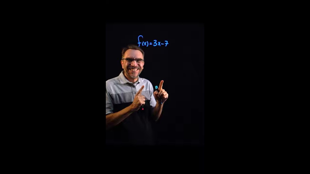 Find The Inverse Of A Linear Function Shorts