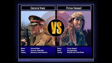 Tank General VS Stealth General [C&C Zero Hour Challenge] [Hard]