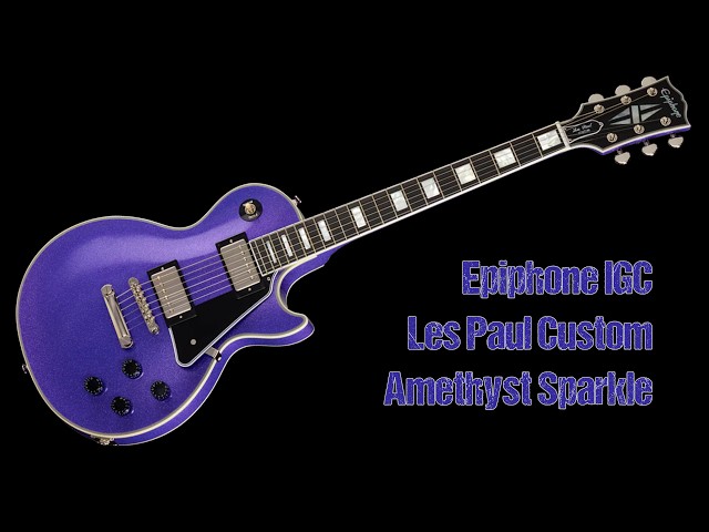 Epiphone Inspired by Gibson Custom Les Paul Custom in Amethyst