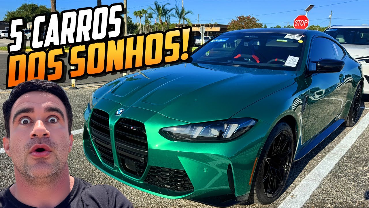 5 CARROS DOS SONHOS 🚗 MAIS de 30 Min de Leilão nos EUA!