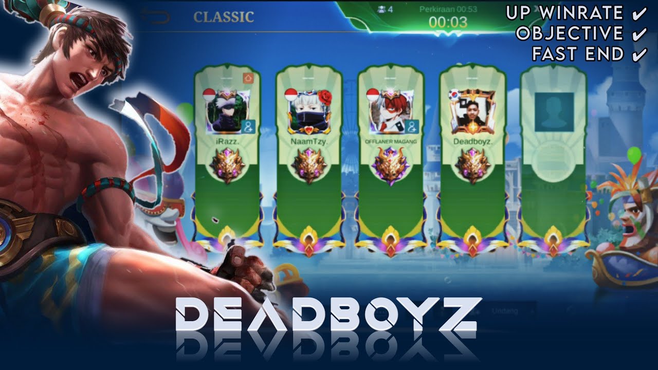 Chou Gameplay Party Up Winrate - Mobile Legends