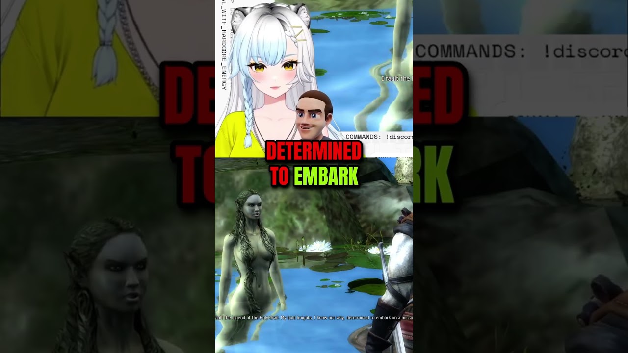 reactbot don't be mean to the beautiful lake lady | #vtuber #twitch #vtuberclips