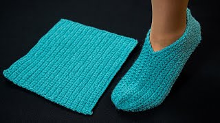 Crochet slippers without a seam on the sole for beginners  a stepbystep tutorial!
