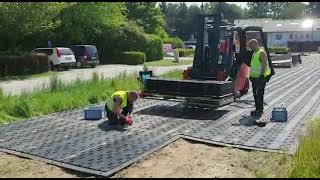 Variomat 2 Bodenschutzpanels Im Einsatz