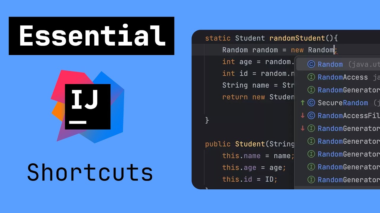 10 Essential IntelliJ Keyboard Shortcuts - YouTube