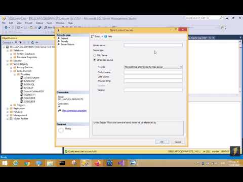Video: ¿Cómo creo un servidor vinculado en SQL 2014?