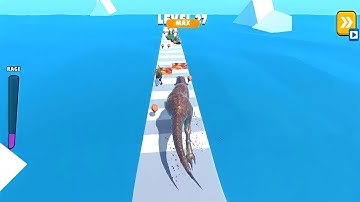 Dino Run 3D All Levels 🎯 Gameplay 🎮 Android/iOS