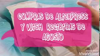 Compras de aliexpress y wish de agosto 2018