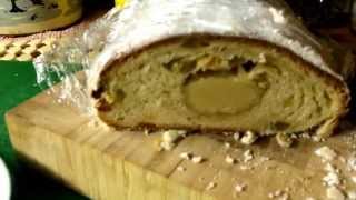 German Stollen Dresden Christmas Bread Rosewater Almond Marzipan