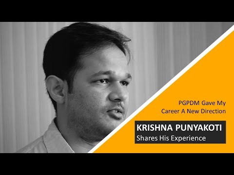 PGPDM gave a new direction to my career - Krishna Punyakoti, Jigsaw alumnus