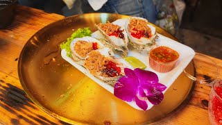 Luxury Street Oysters At A Thai Night Market