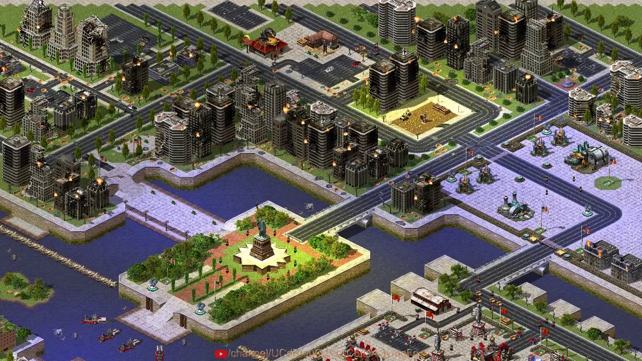 Operation 01 Lone Guardian | Red Alert 2 Mission Map Video Zoom