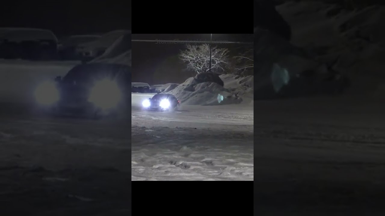 What Minnesotans do for fun in a Snowstorm (not recommended!) #shorts