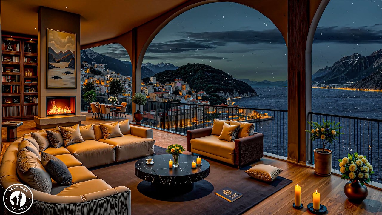 Harmonious Jazz Music For Mental Relaxation - Soft Jazz In A Warm Apartment Atmosphere At Night