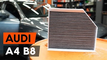 How to change pollen filter / cabin filter on AUDI A4 B8 Saloon [TUTORIAL AUTODOC]
