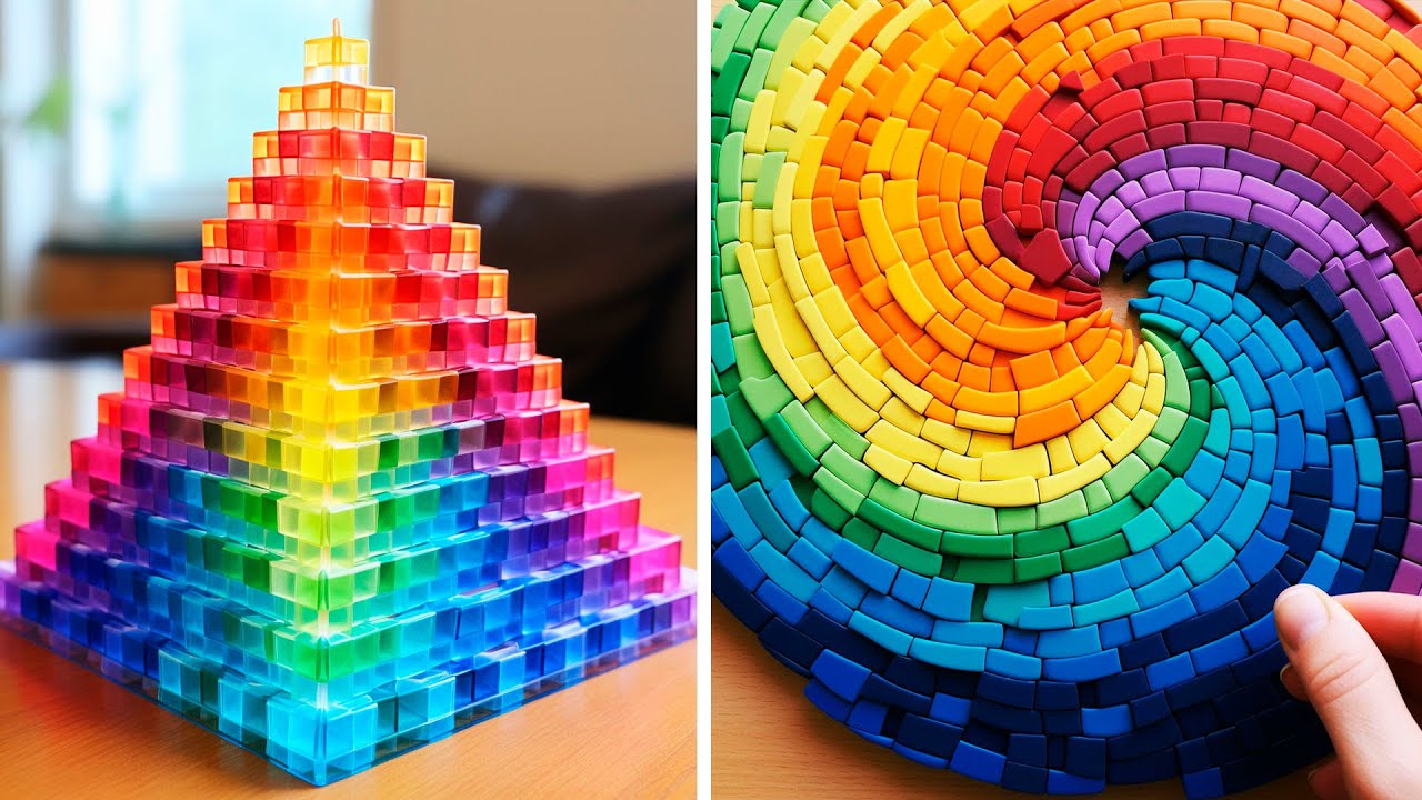 Oddly Satisfying Video with Calming Deep Sleep Music For Stress Relief ...