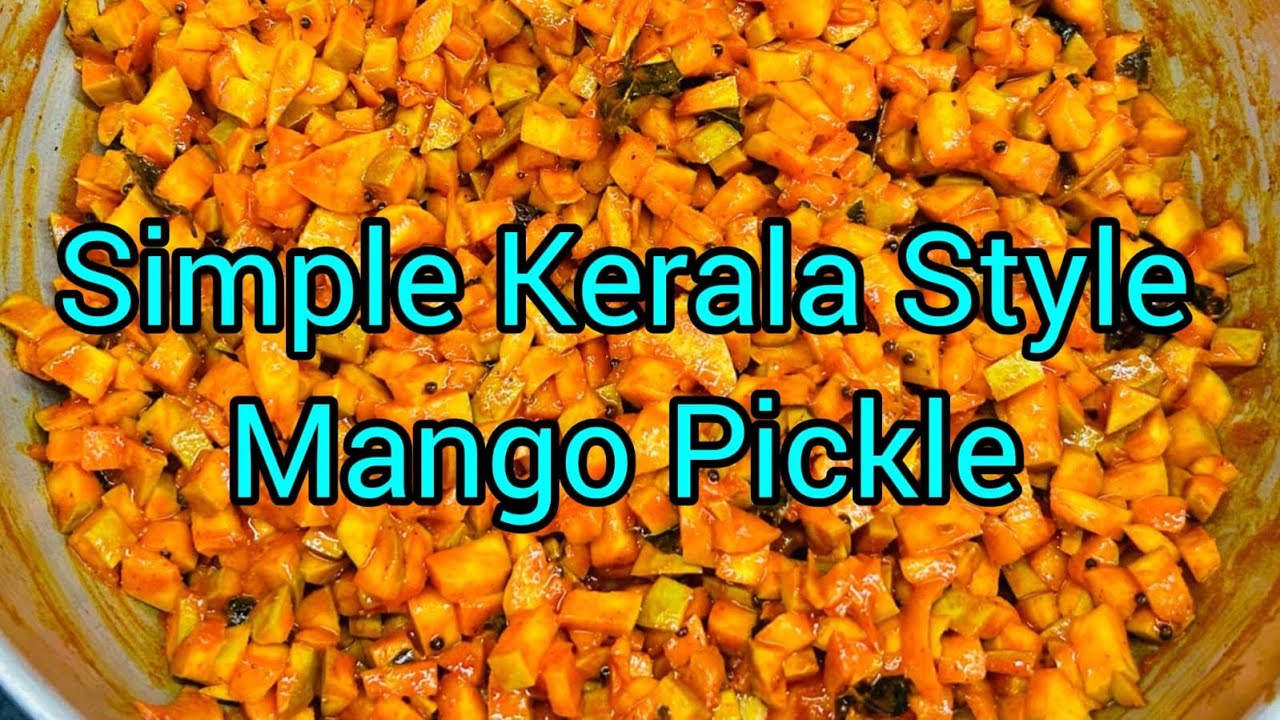 Simple Kerala Style Mango Pickle Recipepraveenafernandes YouTube